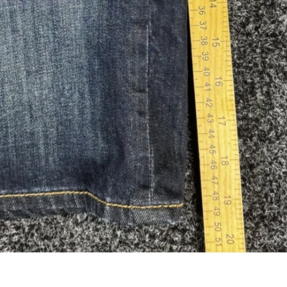 Kut from the Kloth Catherine Boyfriend Shorts Dark Wash Blue Denim Size 4 Womens